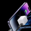 Baseus Glimmer Series cable with fast charging USB-C - Lightning 480Mb/s PD 20W 1m white