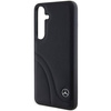Oryginalne Etui MERCEDES hardcase Leather Curved Stitches MEHCS24S23RBCSK do Samsung Galaxy S24 Czarny