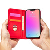 Magnet Card Case for iPhone 13 Pro Max Pouch Card Wallet Card Holder Red
