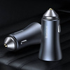 Baseus Golden Contactor Pro car charger, 2x USB, 40W (gray)