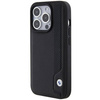 Original Handyhülle APPLE IPHONE 15 PRO MAX BMW Hardcase Leather Blue Dots (BMHCP15X22RBDK) schwarz