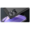 Carbon Case etui do Realme 10 Pro+ elastyczny silikonowy karbonowy pokrowiec czarne