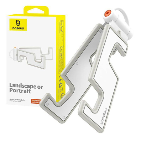Baseus Tragbarer ausklappbarer Telefonständer – Weiß
