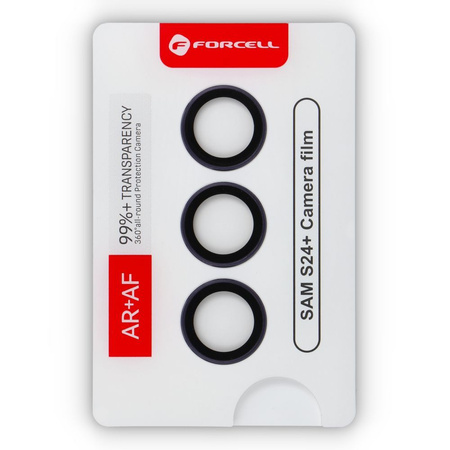 Szkło hartowane Forcell Premium do aparatu - do Samsung Galaxy S24 Plus Fioletowy