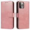 Etui portfel z klapką podstawką do iPhone 15 Pro Magnet Case - różowe