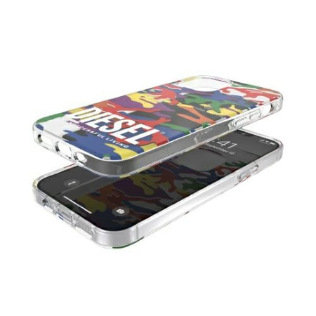Diesel Clear Case Pride Camo AOPiPhone 12/12 Pro multikolor/colorful 44332