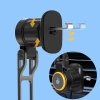 Uchwyt samochodowy Wozinsky WCT5-6S2Y z ładowarką indukcyjną Qi/MagSafe 15W na kratkę nawiewu - czarny