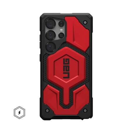 UAG Urban Armor Gear futerał MONARCH PRO z wbudowanym modułem magnetycznym do SAMSUNG S25 Ultra 5G crimson