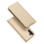 Dux Ducis Skin Pro Case for Samsung Galaxy A14 5G Flip Card Wallet Stand Gold