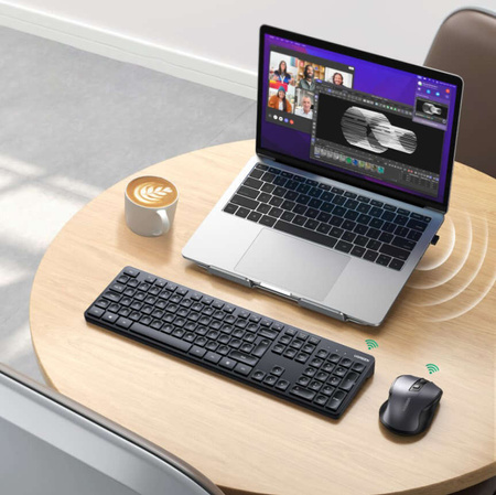 Ugreen MK006 2,4 GHz kabelloses Maus- und Tastaturset – Schwarz