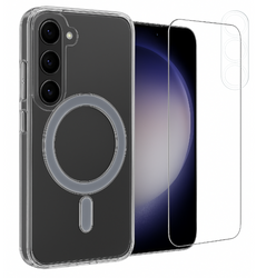 Etui do Samsung S23 MagSafe + Szkło na ekran + Szkło na aparat