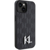 Karl Lagerfeld nakładka do iPhone 15 6,1" KLHCP15SPKLPKLK czarna HC Hot Stamp Monogram KL Metal Logo