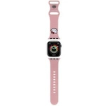 Pasek Hello Kitty Silicone Kitty Head na Apple Watch 38/40/41mm - różowy