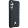 DKNY DKHMS24SPSHRPSK S24 S921 czarny/black hardcase Leather Pattern Metal Logo MagSafe