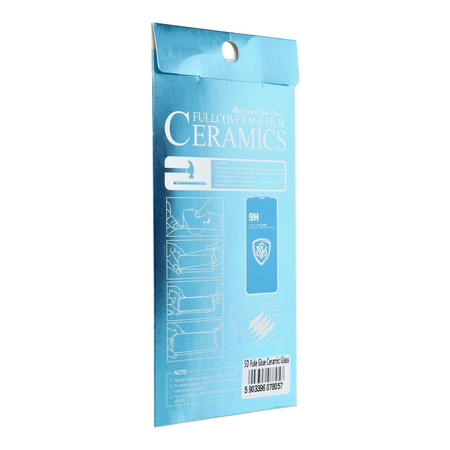 5D Full Glue Ceramic Glass - do iPhone XR / 11  czarny