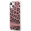 Case IPHONE 13 MINI Guess Hardcase Leopard (GUHCP13SHSLEOP) pink
