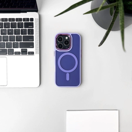 Wozinsky Fashion Case with MagSafe for Samsung Galaxy S24 FE - Purple