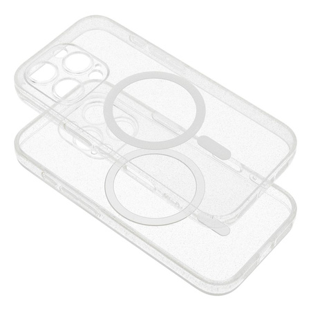 Futerał CLEAR MAG COVER z ochroną aparatu kompatybilny z MagSafe do IPHONE 14 transparent glitter