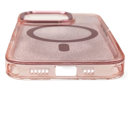Glitter Case MagSafe für iPhone 16 Plus – Rosa mit Glitzer