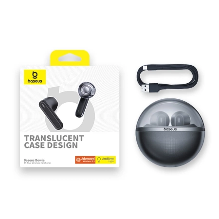 Baseus Bowie E5 TWS Wireless Headphones - Black