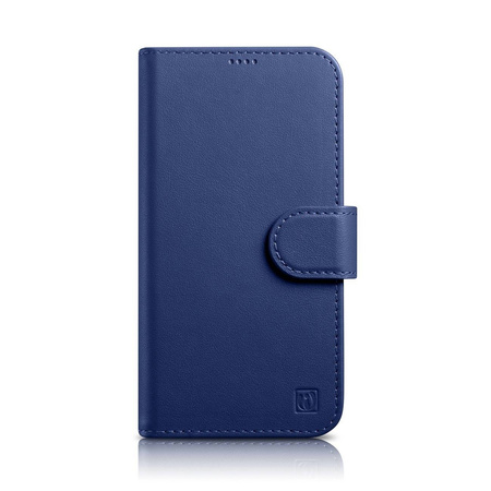 iCarer Wallet Case 2in1 iPhone 14 Pro Flip Leather Cover Anti-RFID blue (WMI14220726-BU)