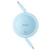 Baseus kabel Free2Pull Mini Charging Cable USB-C to USB-C 60W 1m niebieski