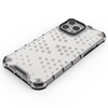 Honeycomb etui pancerny pokrowiec z żelową ramką iPhone 13 Pro Max przezroczysty