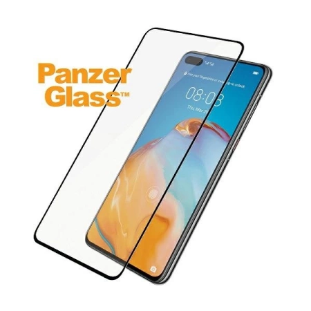 Szkło hartowane PanzerGlass E2E Super+ na Huawei P40 - z czarną ramką