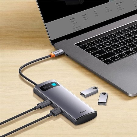 Baseus Metal Gleam Series 4 in 1 HUB Dockingstation USB Typ C – 4 x USB 3.2 Gen. 1 (WKWG070013)