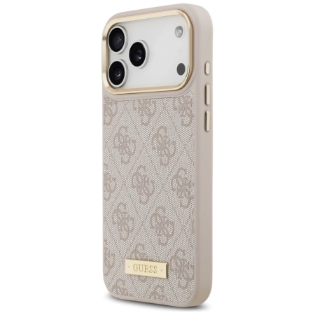Guess 4G Logo Plate MagSafe Case für iPhone 17 Pro Max - Pink