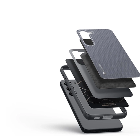 Dux Ducis Fino etui Samsung Galaxy S23+ pokrowiec z silikonową ramką szare