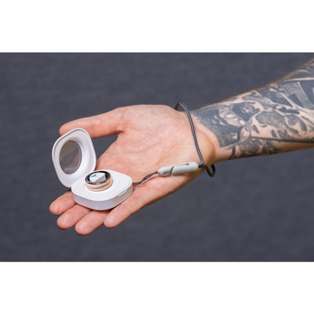 Smart Ring R11M- inteligentny pierścień ze stali ze stacją ładującą rozmiar 10 (19,8mm) złoty