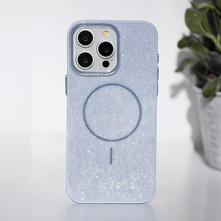 Nakładka Glitter Thin Mag do iPhone 17 6,3" niebieska