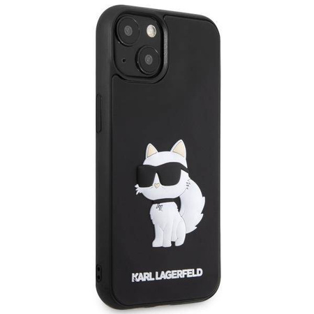 Karl Lagerfeld KLHCP14M3DRKHNK iPhone 14 Plus 6.7&quot; black/black hardcase Rubber Choupette 3D