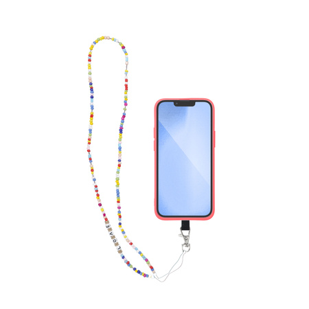 Zawieszka PIXIE do telefonu / długość sznura 68cm (34cm w pętli) / na szyję - koraliki