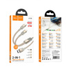 Kabel 2w1 USB C do USB C + Lightning Hoco 5A 100W 1,2 m U139 złoty