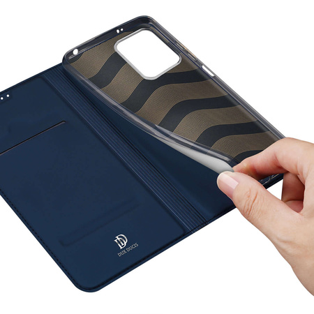 Dux Ducis Skin Pro Hülle für Xiaomi Redmi Note 12 5G / Poco X5 5G Flip Cover Card Wallet Stand Blau