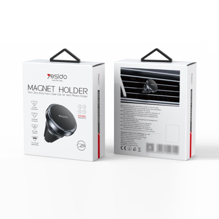 Yesido magnetyczny Uchwyt Samochodowy C214 do Kratki, BLACK / CZARNY