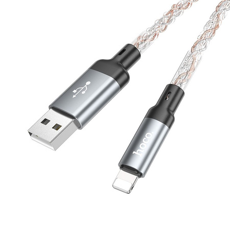HOCO kabel USB A do Lightning 2,4A U112 1 m szary