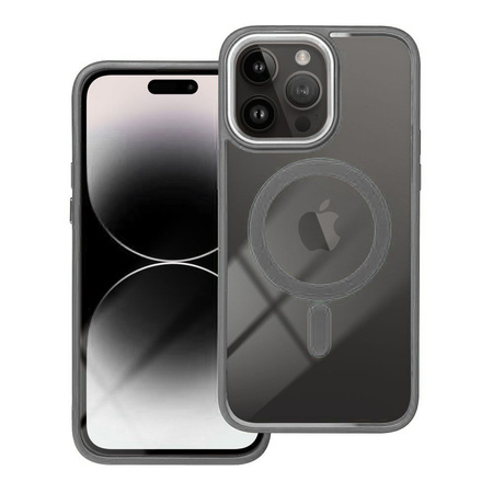 Futerał COLOR EDGE MAG COVER kompatybilny z MagSafe do IPHONE 17 Pro tytanowy szary
