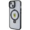 Ferrari FEHMP15SUSCAK iPhone 15 6,1&quot; schwarz/schwarz Hardcase Ring Stand 2023 Collection MagSafe