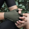 Rockbros Breathable Short Finger Cycling Gloves, Size: L - Green