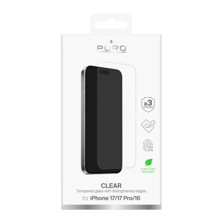 Puro Standard Tempered Glass for iPhone 17 / iPhone 17 Pro / iPhone 16