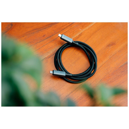 Kabel Verbatim Sync & Charge USB-C do USB-C 240W 40Gb/s 120cm czarny 31847