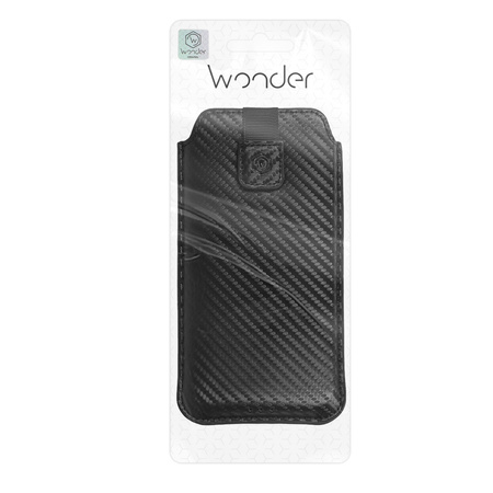Kieszonka Wonder CARBON (ROZMIAR XXL) do Samsung S23 Ultra/S22 Ultra/M33/M23/A14 5G/Xiaomi Redmi 12C CZARNA