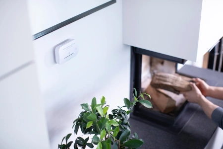 Brennenstuhl CM A 3030 Kohlenmonoxidmelder, Kohlenmonoxid- und Gassensor mit Alarmsignal und LED-Anzeige – Weiß