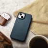 iCarer CE Oil Wax Premium Leather Folio Case iPhone 14 Plus magnetische Klapphülle MagSafe blau (AKI14220707-BU)