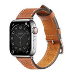 Strap Leather Apple Watch SE, 8, 7, 6, 5, 4, 3, 2, 1 (41, 40, 38 mm) bracelet brown