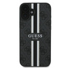 GUESS futerał do IPHONE 16 Plus kompatybilny z MagSafe GUHMP16MP4RPSK (4G Pronted Stripes) czarny