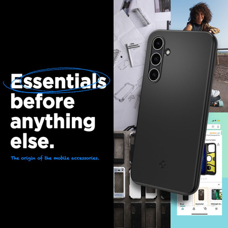 Spigen Thin Fit Hülle für Samsung Galaxy S23 FE – Schwarz